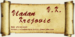Vladan Krejović vizit kartica